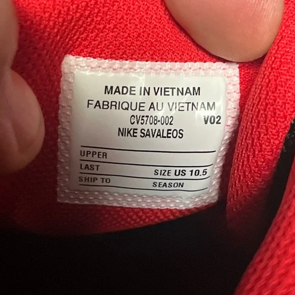 Nike Savaleos V02 weightlifting shoes CV5708-002 - Picture 9 of 9